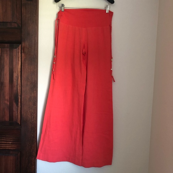 Guess Pants - Coral GUESS cotton bell bottom pants sz. M